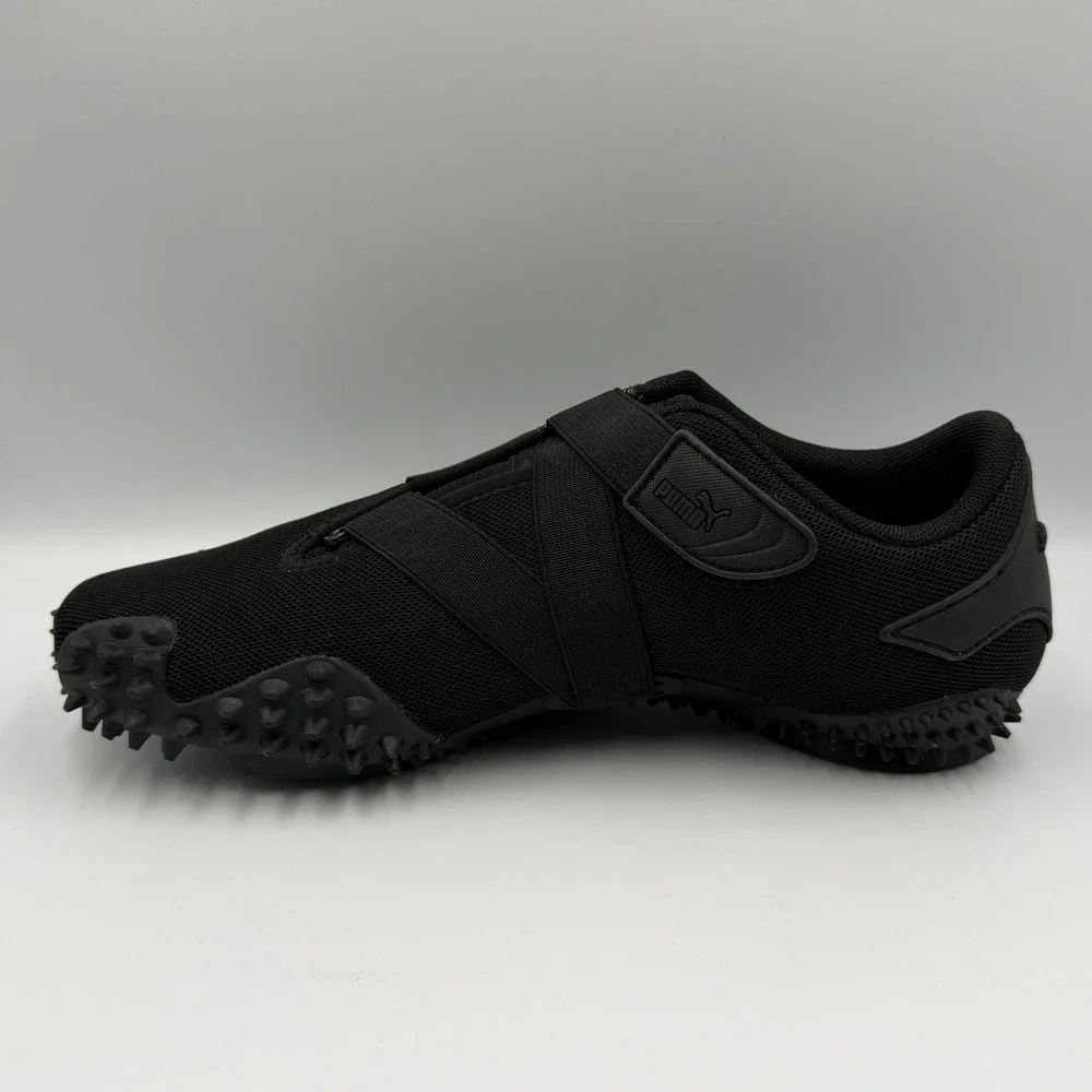 Puma Mostro OG Prime Sneakers Womens 8.5 Black Spiked Low Top Mesh Straps *NEW*